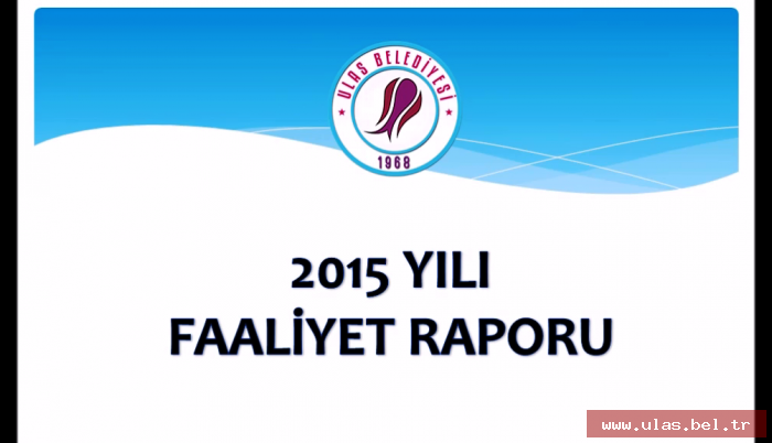 FAALİYET RAPORU