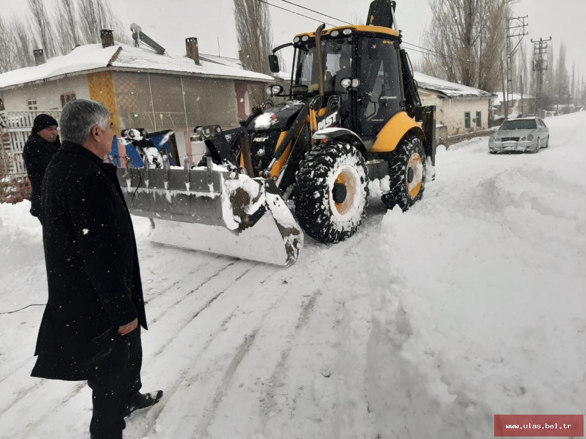 Ulaş'ta kar mücadele çalışmaları